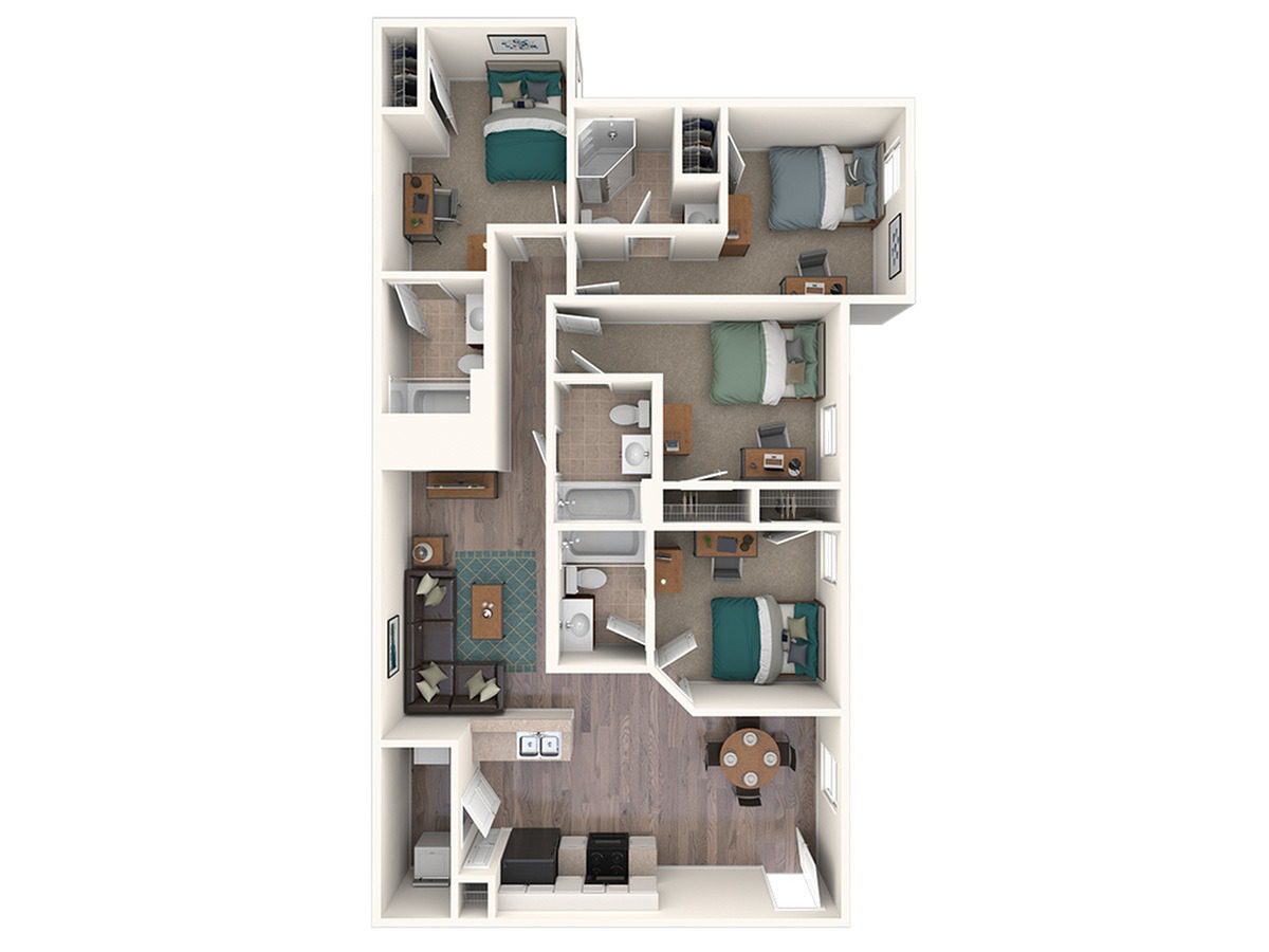 4x4 Floor Plan Layout